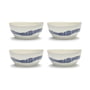 Serax - Feast Bowl, Ø 16 cm, white / blue striped (set of 4)