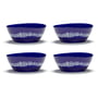 Serax - Feast Bowl, Ø 18 cm, dark blue / white striped (set of 4)