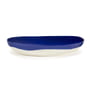 Serax - Feast serving plate, Ø 36 cm deep, dark blue / white dotted