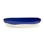 Serax - Feast serving plate, Ø 36 cm deep, dark blue / white dotted