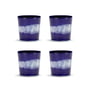 Serax - Feast cup, 250 ml, dark blue / white striped (set of 4)