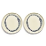 Serax - Feast plate, Ø 26.5 cm, white / blue striped (set of 2)