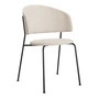 OUT Objekte unserer Tage - Wagner Dining Chair, black / Mainline Flax (MLF20 beige)