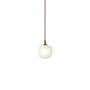 Muuto - Rime Pendant lamp Ø 12 cm, opal / deep red