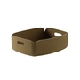 Muuto - Restore Tray 40 x 31 cm, brown-green