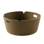 Muuto - Restore Round storage basket, brown-green