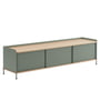 Muuto - Enfold Sideboard , 186 x 48 cm, oak / dusty green