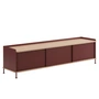 Muuto - Enfold Sideboard , 186 x 48 cm, oak / deep red