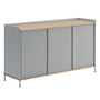 Muuto - Enfold Sideboard , 148 x 85 cm, oak / gray