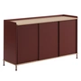 Muuto - Enfold Sideboard , 148 x 85 cm, oak / deep red