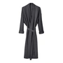 The Organic Company - Big Waffle Bathrobe, S / M, dark gray