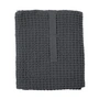 The Organic Company - Big Waffle Bath towel & Blanket, 100 x 150 cm, dark gray
