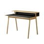 FDB Møbler - C68 Nørrebro Desk, 89 x 118 cm, oak lacquered / linoleum black
