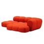 OUT Objekte unserer Tage - Sander 06 Right 3 seater sofa, pure orange (Vidar 4 0542 by Kvadrat)