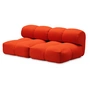 OUT Objekte unserer Tage - Sander 02, 2. 5-seater sofa, pure orange (Vidar 4 0542 by Kvadrat/Raf Simons)