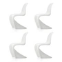 Vitra - Panton Chair , white (new height) (set of 4)