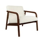 Studio Zondag - SZ1 Lounge chair, walnut / beige
