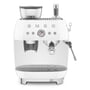 Smeg - Espresso machine with portafilter EGF03, white