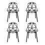 Magis - Chair One Outdoor chair, black (set of 4)