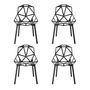 Magis - Chair One Outdoor chair, black (set of 4)