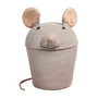 Lorena Canals - Play and storage basket, Renata the Rat, gray