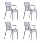 Driade - PIP-e Garden armchair, lavender (set of 4)
