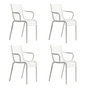 Driade - PIP-e Garden armchair, matt white (set of 4)