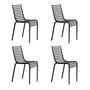 Driade - PIP-e Garden chair, dark gray (set of 4)