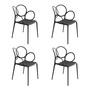 Driade - Sissi Armchair Outdoor, dark gray (set of 4)