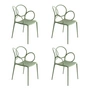 Driade - Sissi Armchair Outdoor, matt green (set of 4)