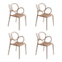 Driade - Sissi Armchair Outdoor, matte pink (set of 4)