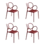 Driade - Sissi Armchair Outdoor, matte red (set of 4)