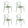 Driade - Sissi Chair Outdoor, matte green (set of 4)