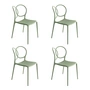 Driade - Sissi Chair Outdoor, matte green (set of 4)
