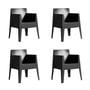 Driade - Toy Armchair Outdoor, matt black (set of 4)