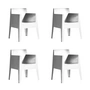 Driade - Toy Armchair Outdoor, white (set of 4)