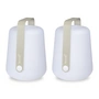 Fermob - Balad Battery LED lamp, H 38 cm, clay gray (set of 2).