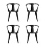 & Tradition - In Between Chair SK1, black stained oak (set of 4)