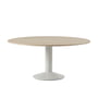 Muuto - Midst Dining table, Ø 160 cm, oiled oak / gray