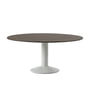 Muuto - Midst Dining table, Ø 160 cm, oak dark oiled / gray
