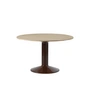 Muuto - Midst Dining table, Ø 120 cm, oiled oak / dark red