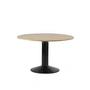 Muuto - Midst Dining table, Ø 120 cm, oiled oak / black
