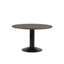 Muuto - Midst Dining table, Ø 120 cm, dark oiled oak / black