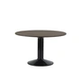 Muuto - Midst Dining table, Ø 120 cm, dark oiled oak / black
