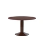 Muuto - Midst Dining table, Ø 120 cm, linoleum dark red / red