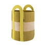 Remember - Basket Colombo, Ø 40 cm x H 58 cm, yellow / beige