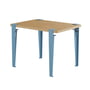 TipToe - Children's desk, solid oak, whale blue