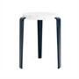 TipToe - LOU Stool Venezia, recycled plastic / mineral blue
