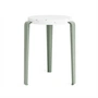 TipToe - LOU Stool Venezia, recycled plastic / eucalyptus gray