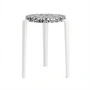 TipToe - LOU Stool Macchiato, recycled plastic / cloud white